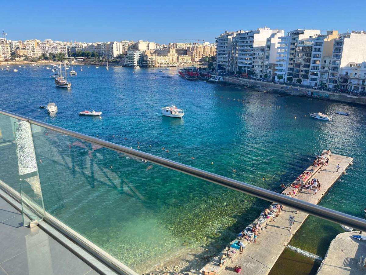 Seafront Two Bedroom Apartment Saint Julian's Екстер'єр фото